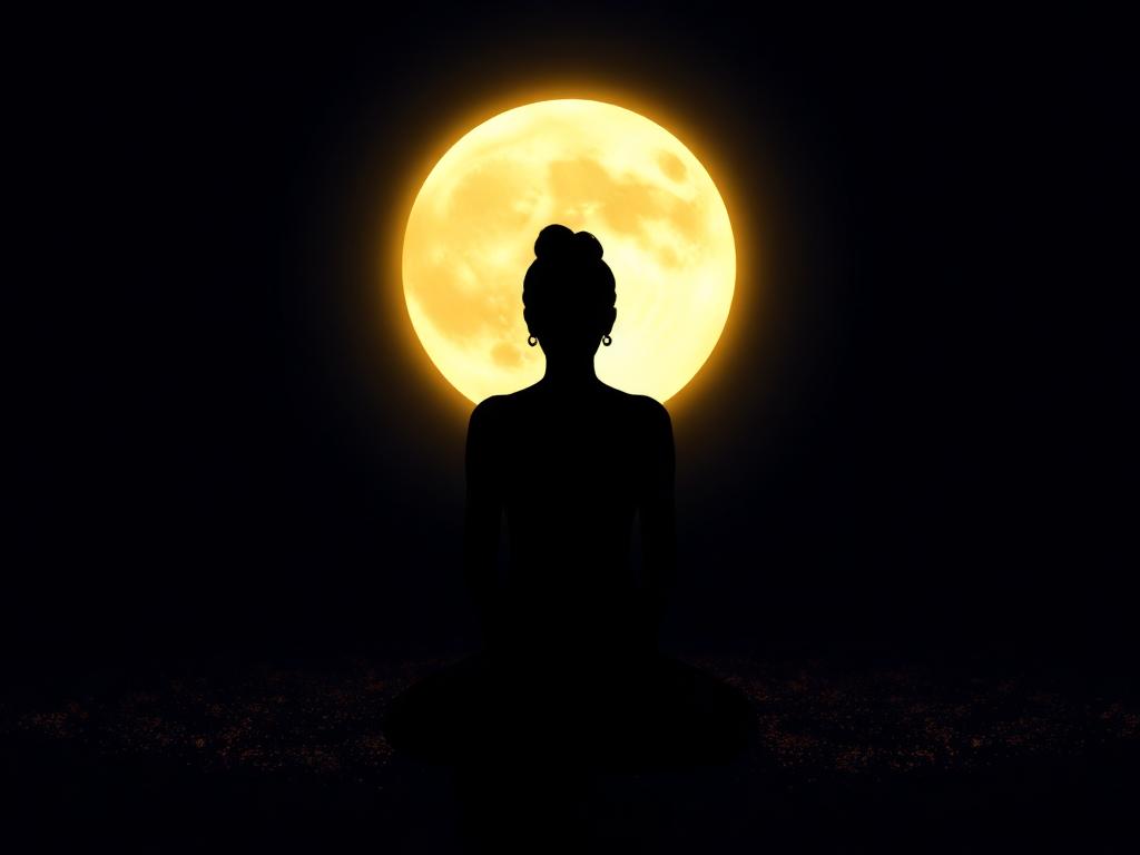 A quiet, moonlit reflection